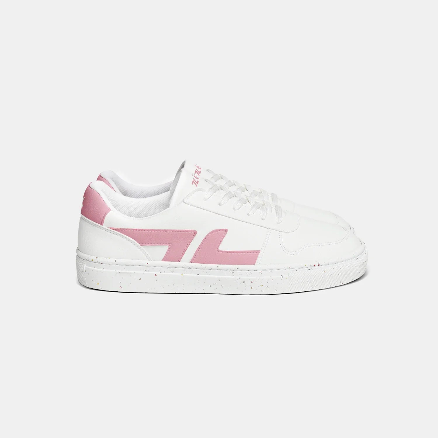 Basket vegan confort Alpha rose de profile