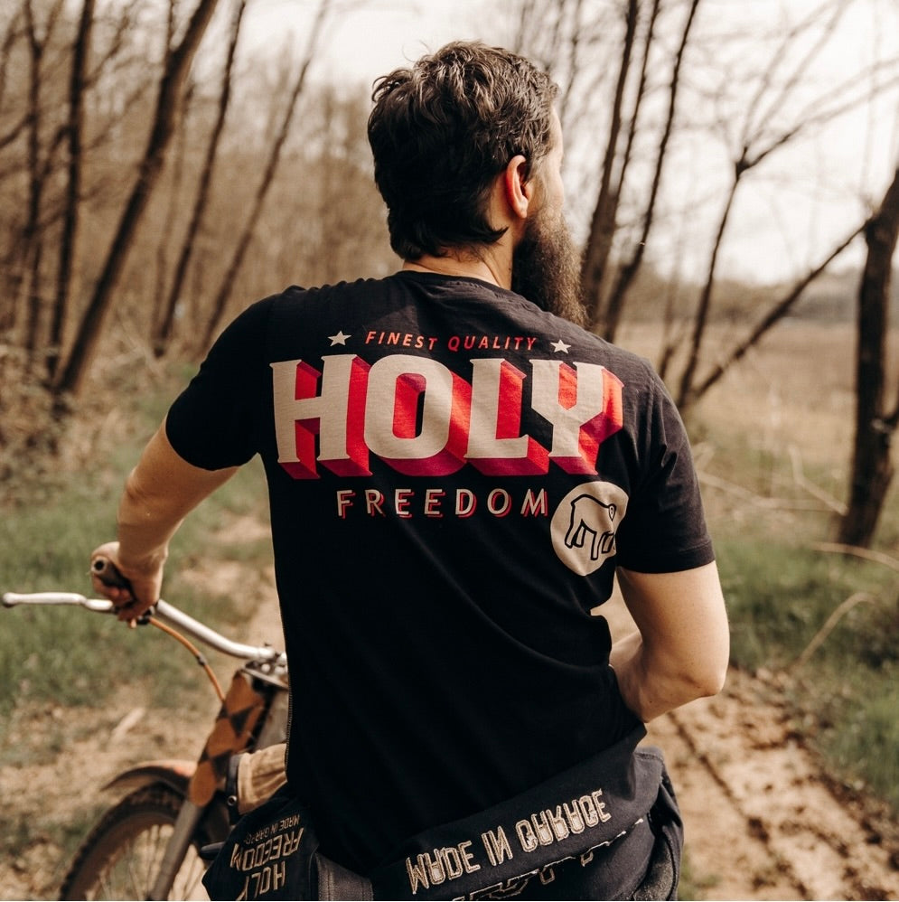 T-shirt noir Holyfreedom Chop