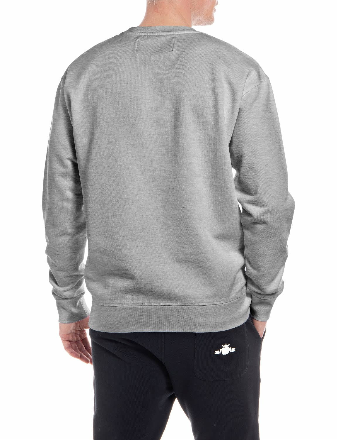 Sweatshirt Replay gris ras-du-cou