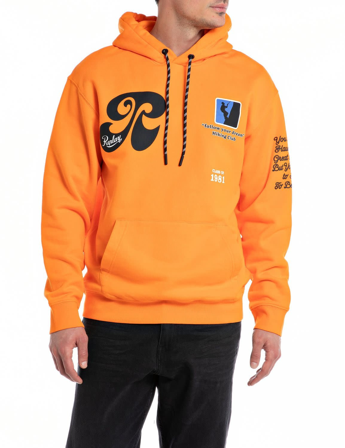 Sweatshirt Replay orange type hiking