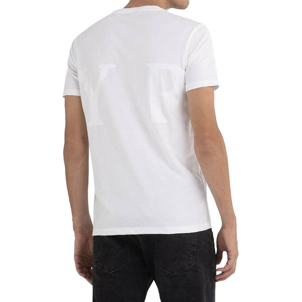 T-shirt Replay blanc ras-du-cou